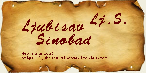 Ljubisav Sinobad vizit kartica